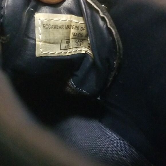 Vintage Rocawear Black and White Suede Chukka Boots Mens size 11 1/2 - Picture 6 of 7